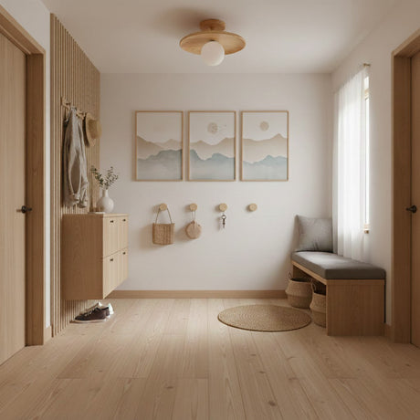 Nordic Wood Floating Silhouette Ceiling Light