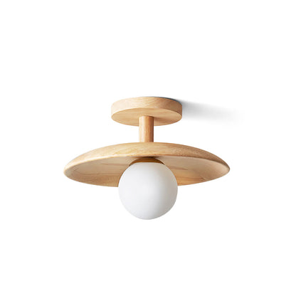 Solenne Minimal Wood Ceiling Lamp