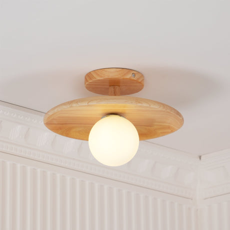 Nordic Wood Floating Silhouette Ceiling Light