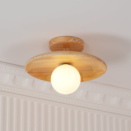 Nordic Wood Floating Silhouette Ceiling Light