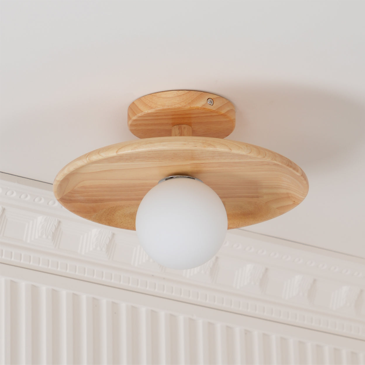Solenne Minimal Wood Ceiling Lamp