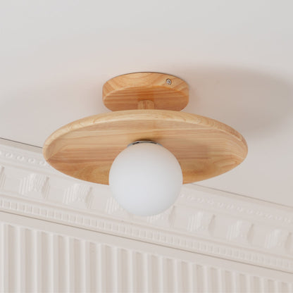 Solenne Minimal Wood Ceiling Lamp