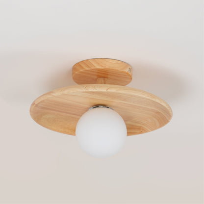 Solenne Minimal Wood Ceiling Lamp