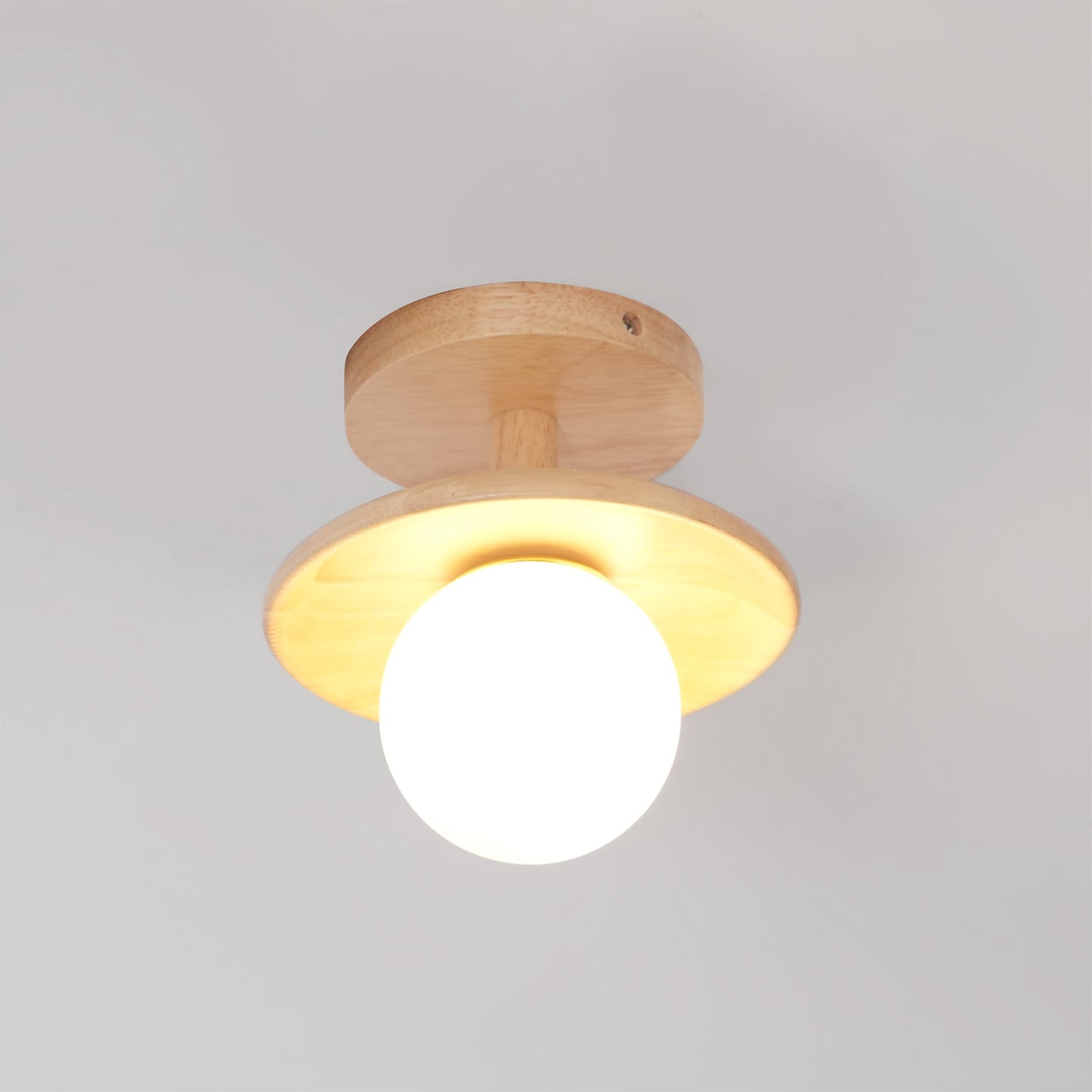 Solenne Minimal Wood Ceiling Lamp