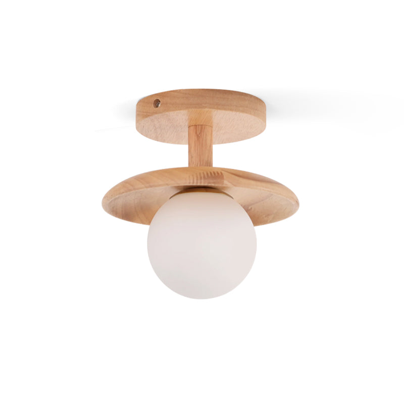 Solenne Minimal Wood Ceiling Lamp