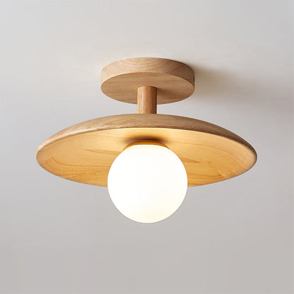 Solenne Minimal Wood Ceiling Lamp