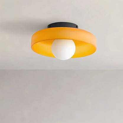 PureGlow | Minimalist Glass Ceiling Light with Warm Ambient Lighting – Elegant Design for Modern Interiors 4