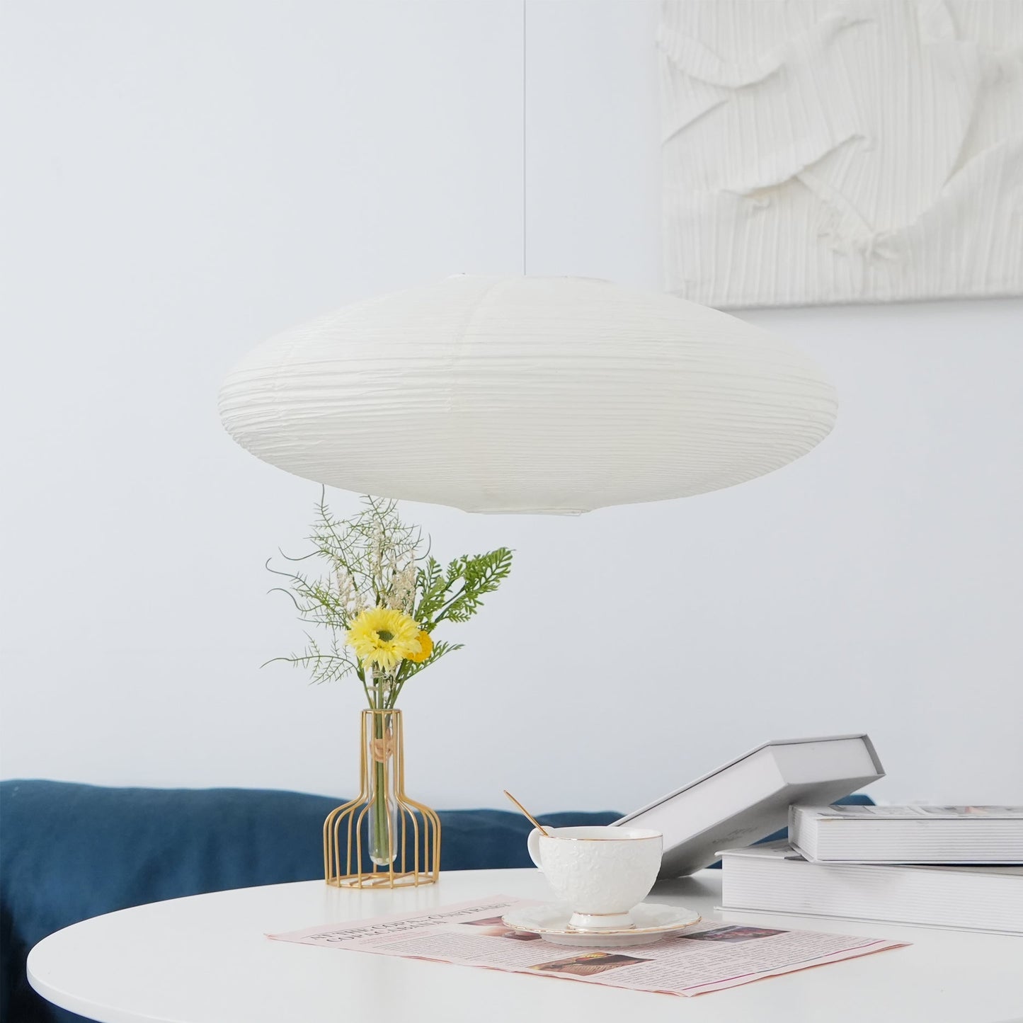 Solenne Rice Paper Pendant Light