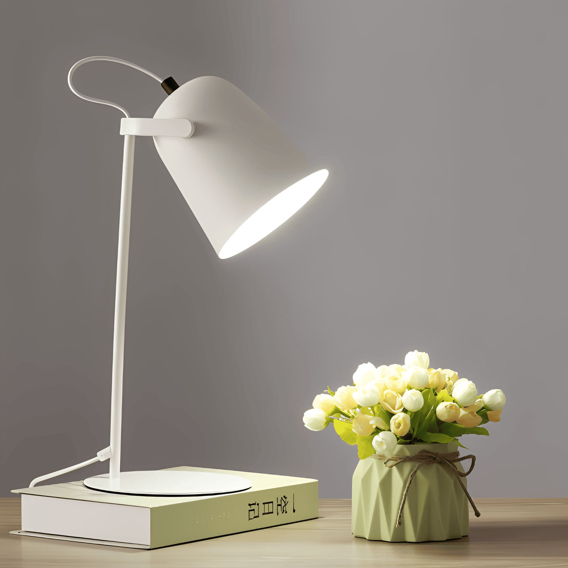 Modern Design Rotating Table Lamp with Adjustable Angle – Eye-Friendly Lighting for Reading and Relaxing 4
