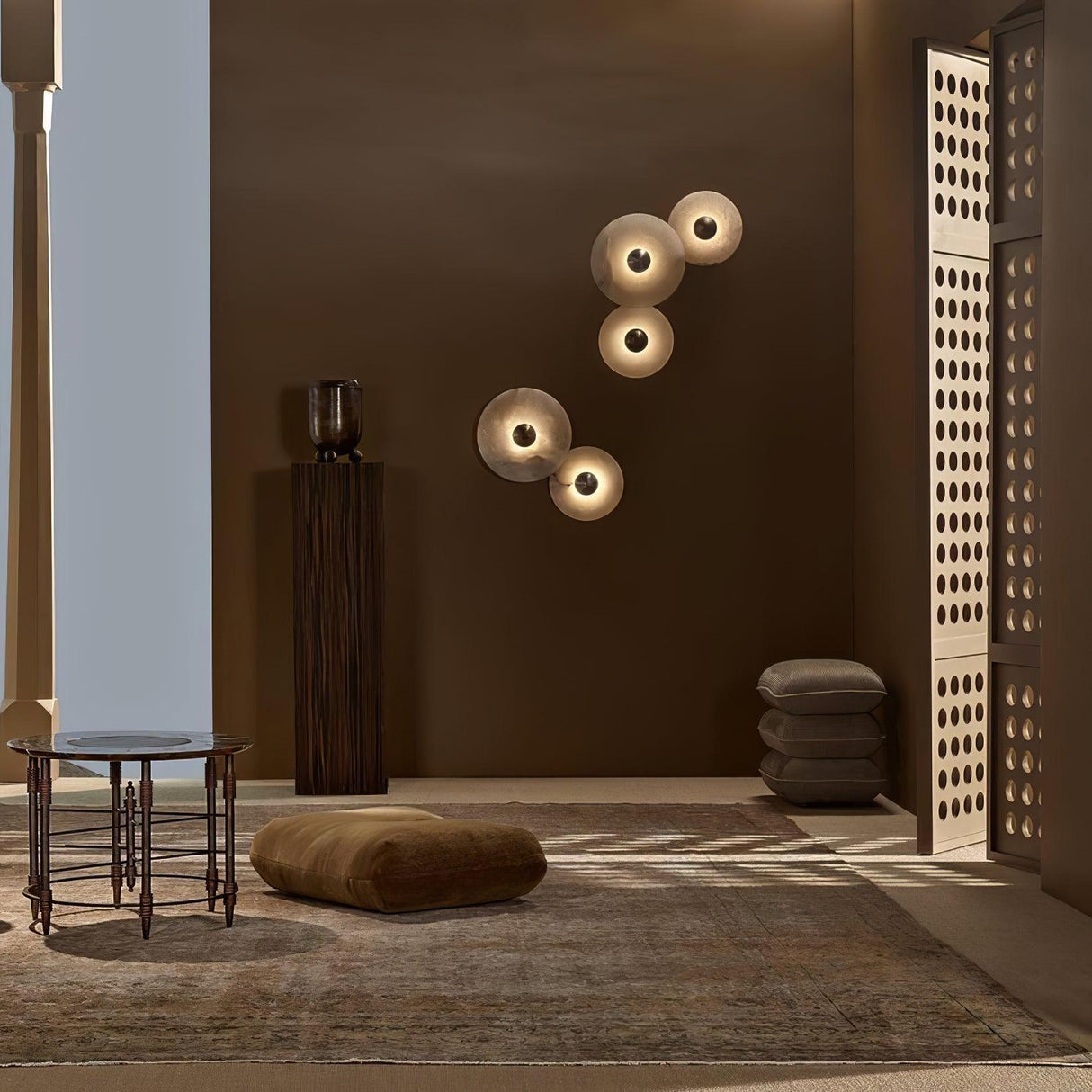 Modern Floating Disc Wall Light