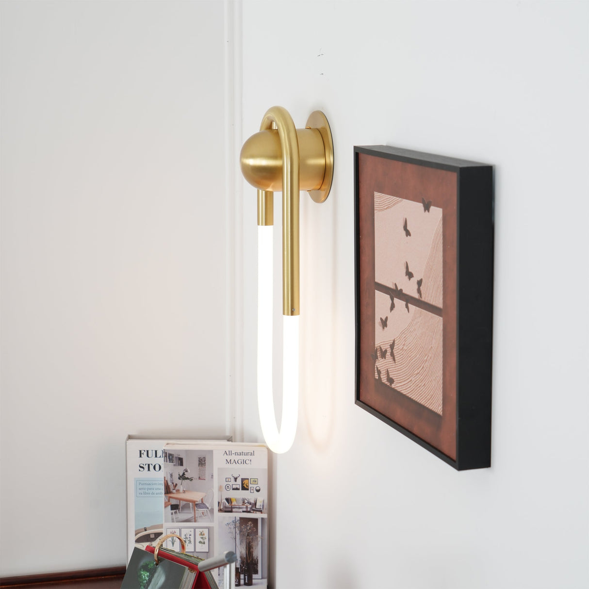 Modern Brass LED Sconce