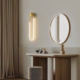 Modern Brass LED Sconce