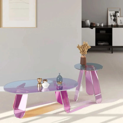 Avendra Iridescent Acrylic Side Table