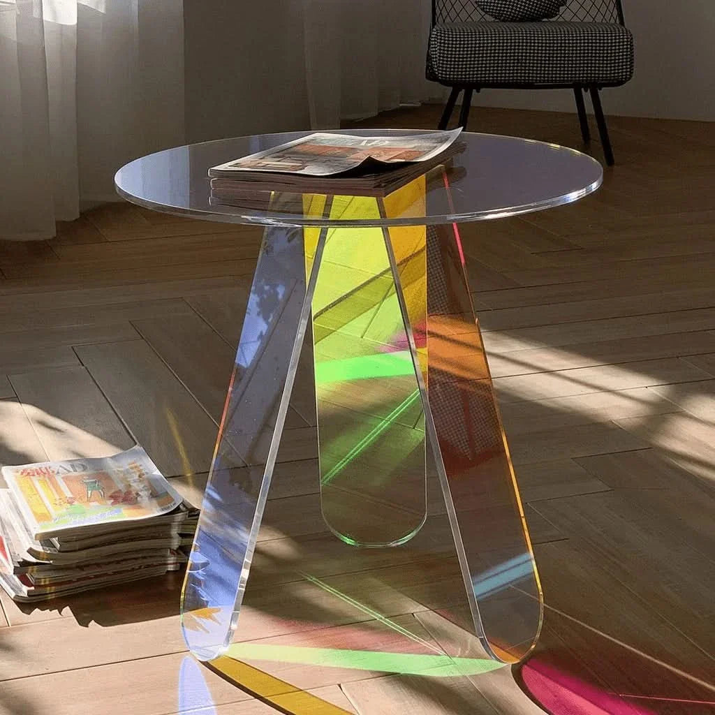 Avendra Iridescent Acrylic Side Table