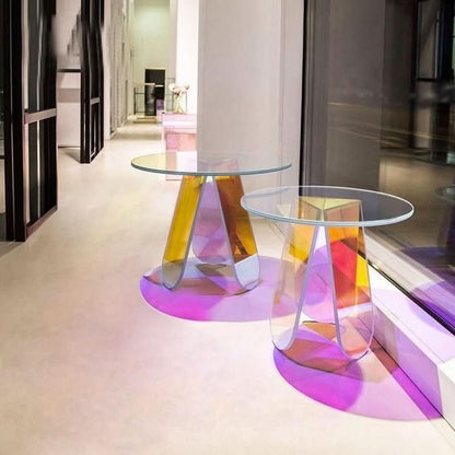 Avendra Iridescent Acrylic Side Table
