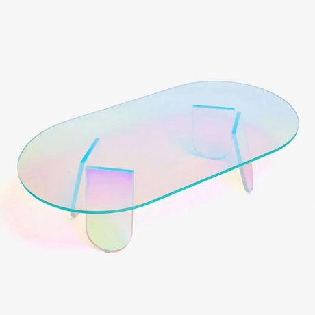Iridescent Acrylic Side Table