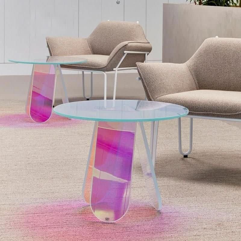 Avendra Iridescent Acrylic Side Table