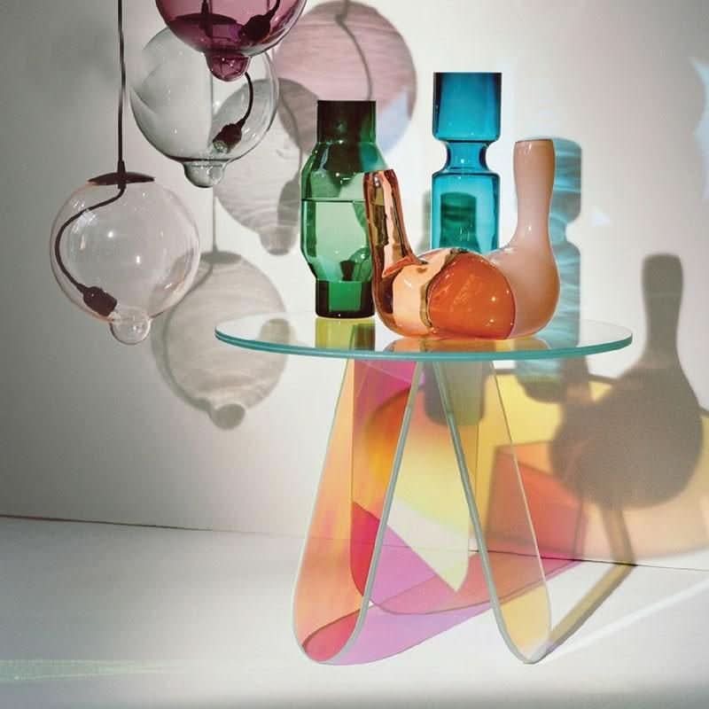 Avendra Iridescent Acrylic Side Table
