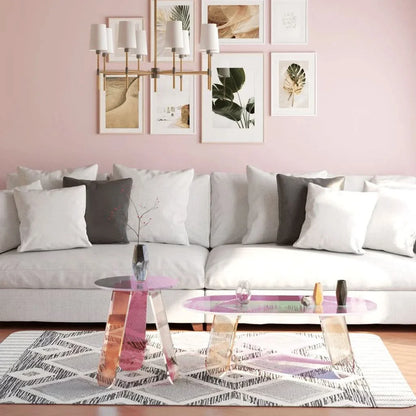 Avendra Iridescent Acrylic Side Table