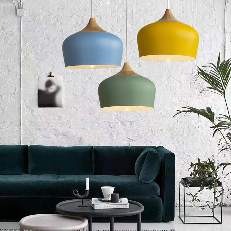 Deo Nordic Minimalist Pendant Light - Modern Design with Wooden Accent for Elegant Spaces 9