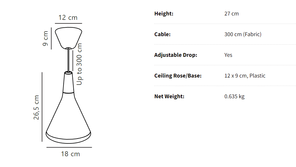 Arren Modern Pendant Lamp - Conical Design with Adjustable Suspension for Stylish Ambiance 7