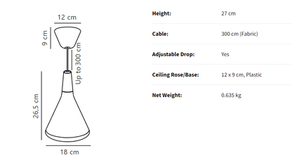Arren Modern Pendant Lamp - Conical Design with Adjustable Suspension for Stylish Ambiance 7