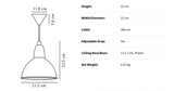 Caspian Pendant Lamp - Scandinavian Design with Warm Light & Elegant Cord for Cozy Atmosphere 3