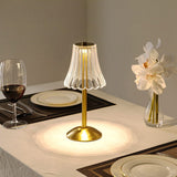 AuraLux Golden Crystal Table Lamp - Dimmable LED Touch Control for Elegant Lighting 7