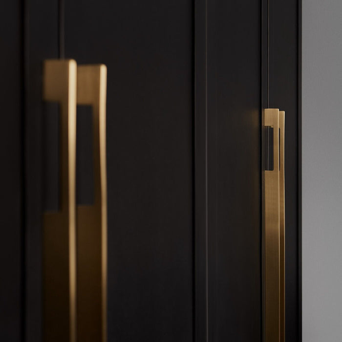 Luxura Brushed Brass Cabinet Handles - Decorative Pulls in Multiple Sizes for Modern Interiors 30