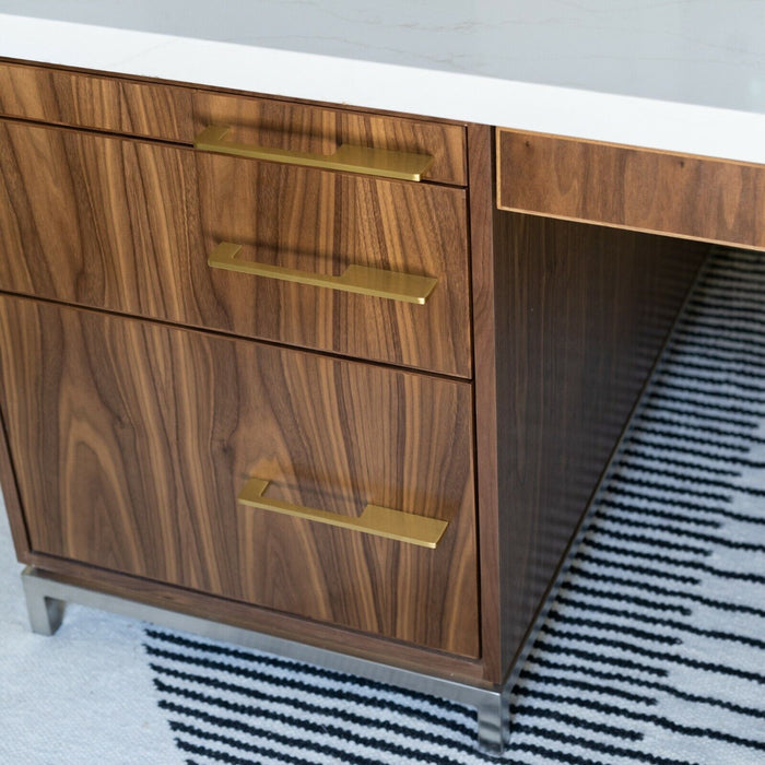 Luxura Brushed Brass Cabinet Handles - Decorative Pulls in Multiple Sizes for Modern Interiors 28