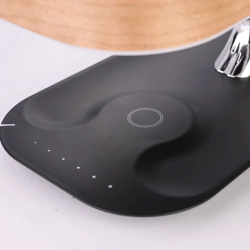 LED Table Lamp Wood Speaker Wireless Charger
