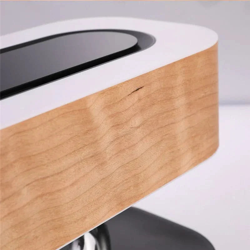 LED Table Lamp Wood Speaker Wireless Charger