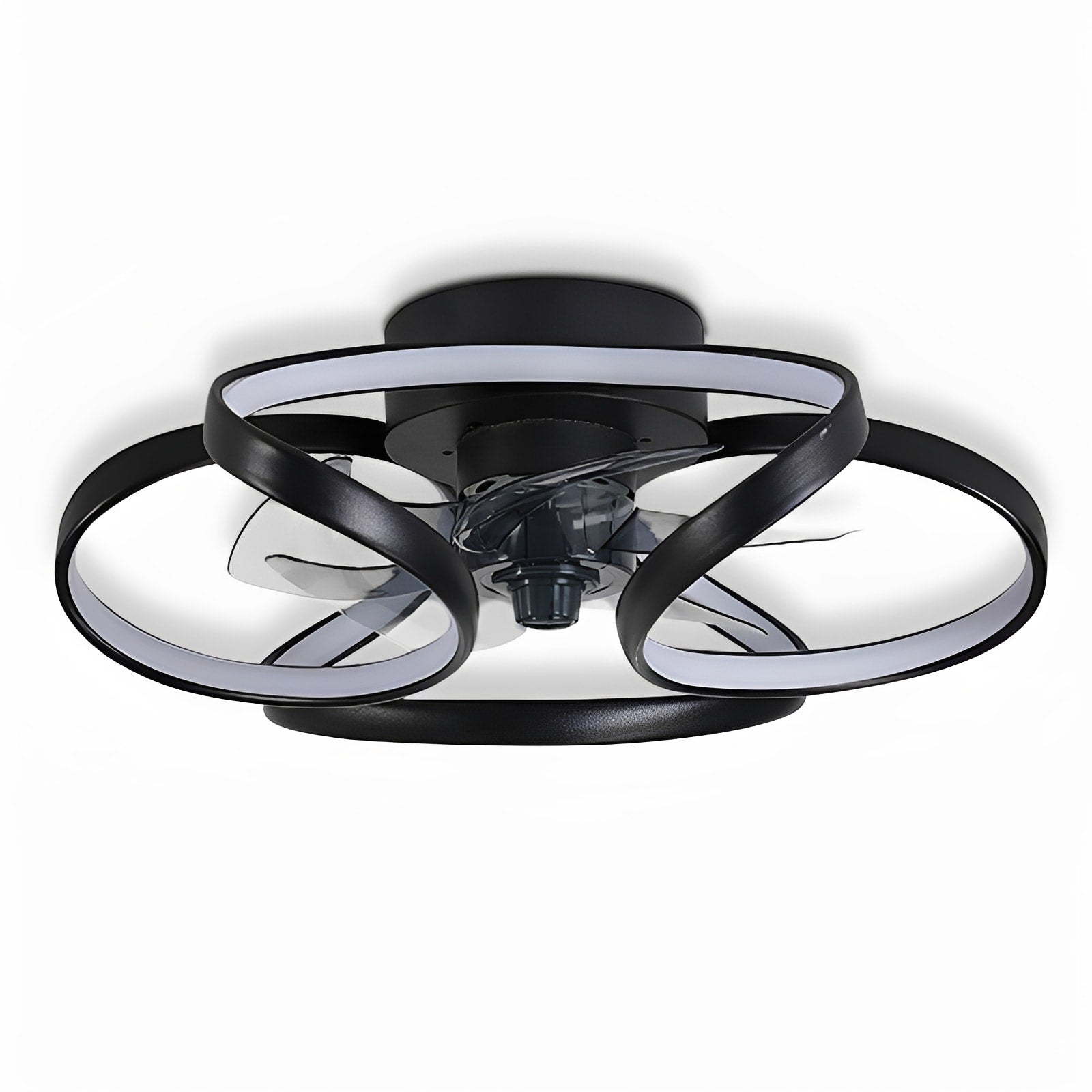 Floral Flush Mount Ceiling Fan with Dimmable LED Light – Modern Design for Elegant Home Comfort 7