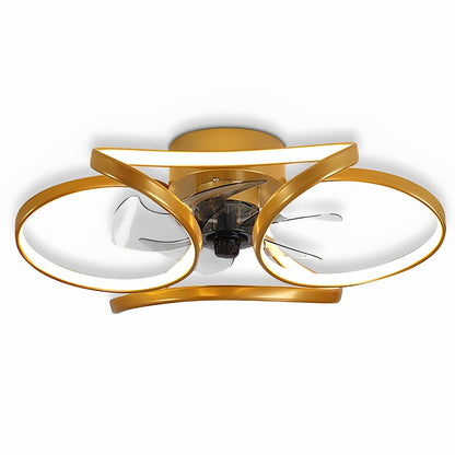Floral Flush Mount Ceiling Fan with Dimmable LED Light – Modern Design for Elegant Home Comfort 8