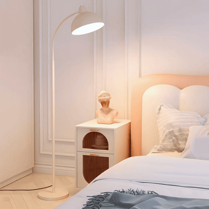 Modern Arc Floor Lamp with Curved Design & Compact Base for Stylish Illumination in Living Rooms 5