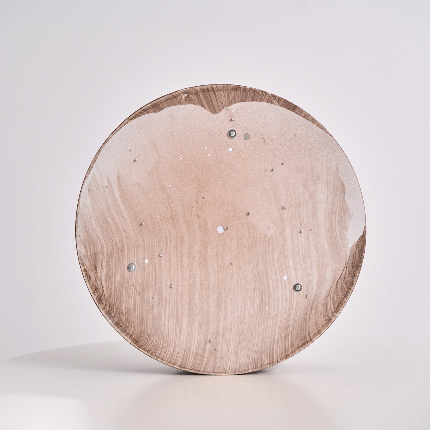 Orielle Wood Ring Flush Ceiling Light