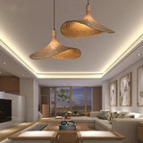 BambooHaven Woven Bamboo Pendant Lamp - Natural Design for Cozy Atmosphere 7
