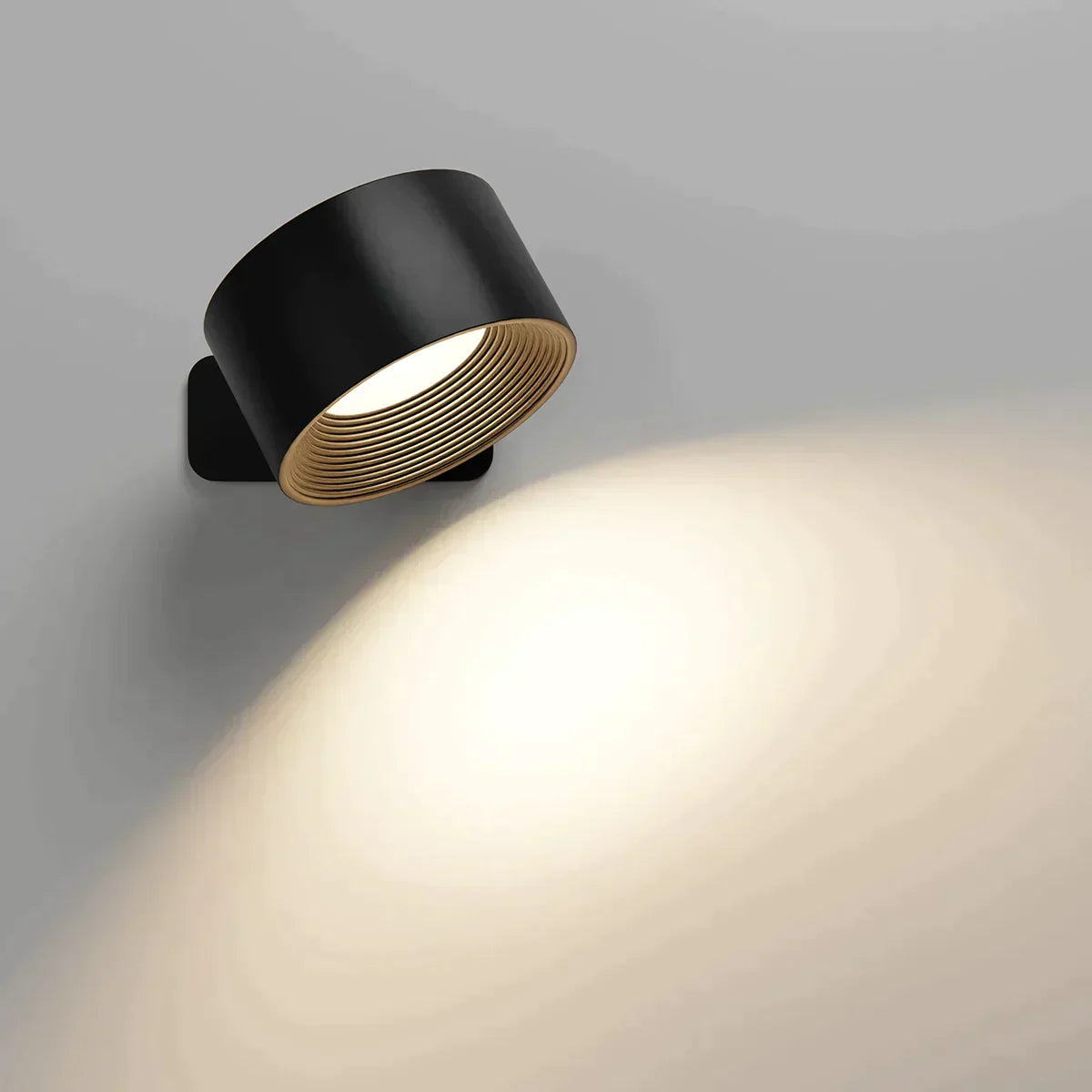 FlexiLamp Wireless Rechargeable LED Wall Lamp - 360° Illumination for Indoor & Outdoor Safety 1