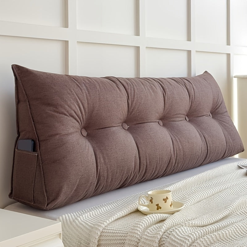 Zemra Triangular Wedge Pillow - Breathable Linen Back Support with Washable Cover for Ultimate Comfort 9