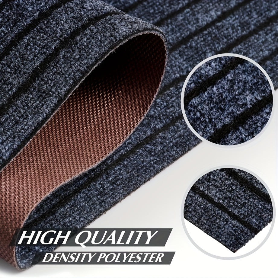 Stripe-Patterned Hallway Runner Rug - Non-Slip, Durable Design for Safety and Style 8