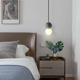 Aurora LED Pendant Light - Modern Black and White Glass Design for Dining and Kitchen 16