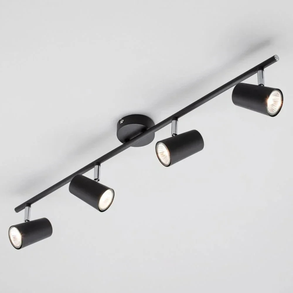 Ezri Modern Adjustable 4-Light Spotlight Bar - Sleek Design for Targeted Illumination 1