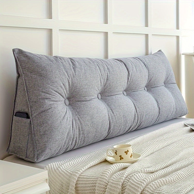 Zemra Triangular Wedge Pillow - Breathable Linen Back Support with Washable Cover for Ultimate Comfort 8
