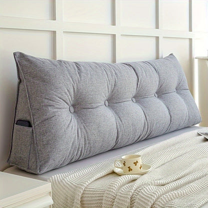Zemra Triangular Wedge Pillow - Breathable Linen Back Support with Washable Cover for Ultimate Comfort 8