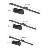 Rotatable LED Bath Bar Vanity Light - Adjustable Metal Design for Optimal Illumination 12