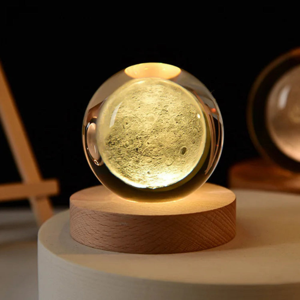 Cosmic Glow – 3D-Engraved Universe Lamp with Soothing Light – Eco-Friendly Home Decor for Relaxation 3