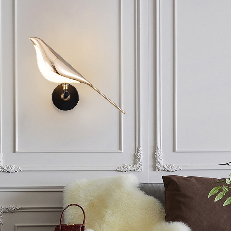 Nordic Bird Wall Sconces - Dimmable LED Light with Soft Glass Shade for Cozy Ambiance 2