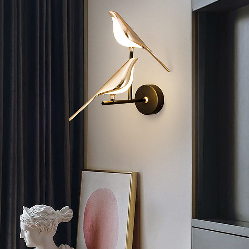 Nordic Bird Wall Sconces - Dimmable LED Light with Soft Glass Shade for Cozy Ambiance 4