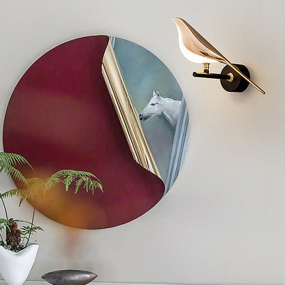 Nordic Bird Wall Sconces - Dimmable LED Light with Soft Glass Shade for Cozy Ambiance 1