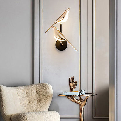 Nordic Bird Wall Sconces - Dimmable LED Light with Soft Glass Shade for Cozy Ambiance 3